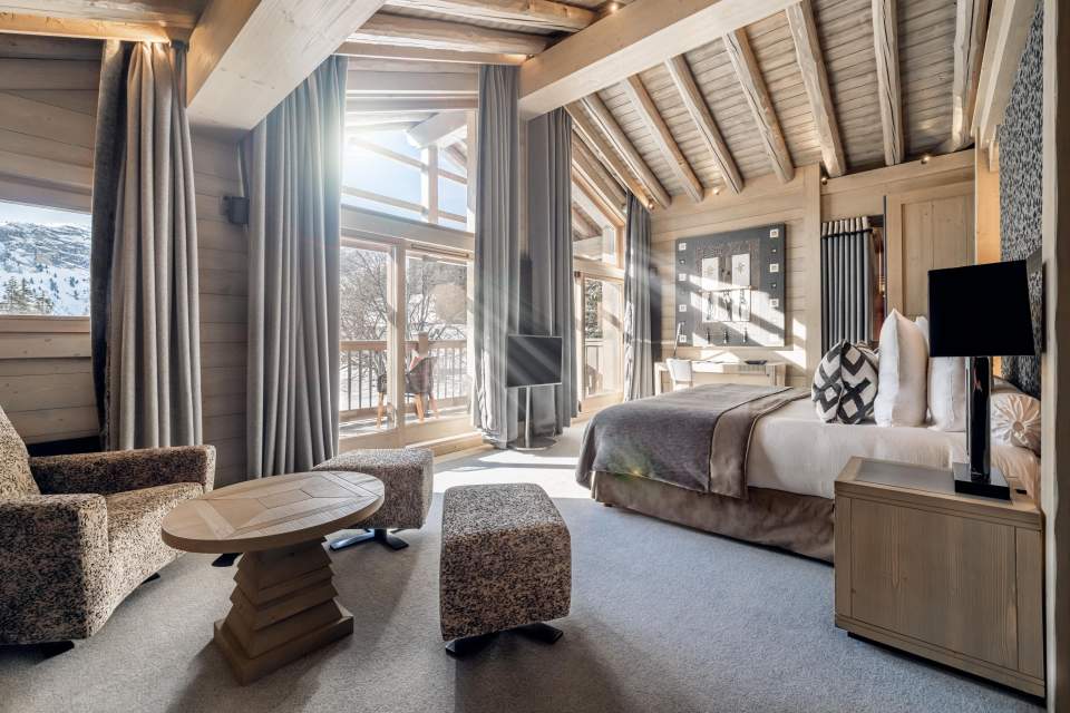 La suite Altitude à l'hôtel de luxe 5 étoiles Le K2 Altitude à Courchevel 1850